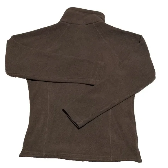 North Face Jacket Womens Small Brown Fleece Full Zip Up Sweater Coat Outdoors - Picture 10 of 10